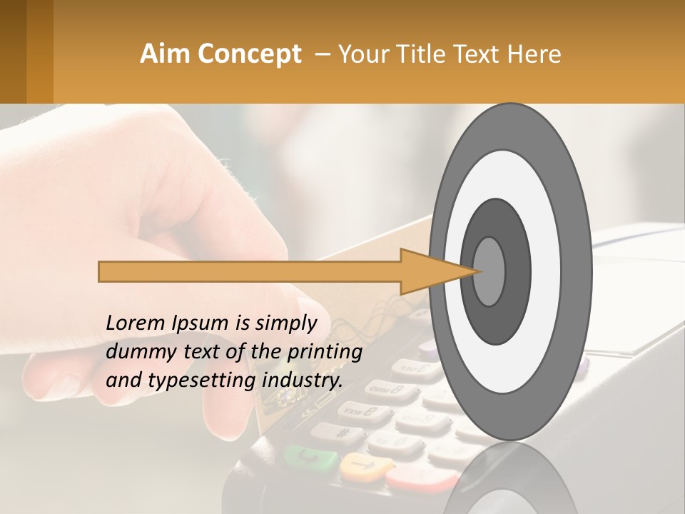 Payment By Card In The Terminal PowerPoint Template