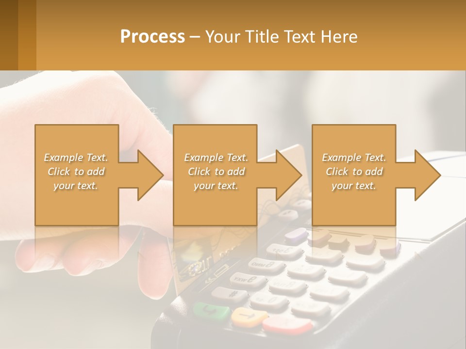 Payment By Card In The Terminal PowerPoint Template