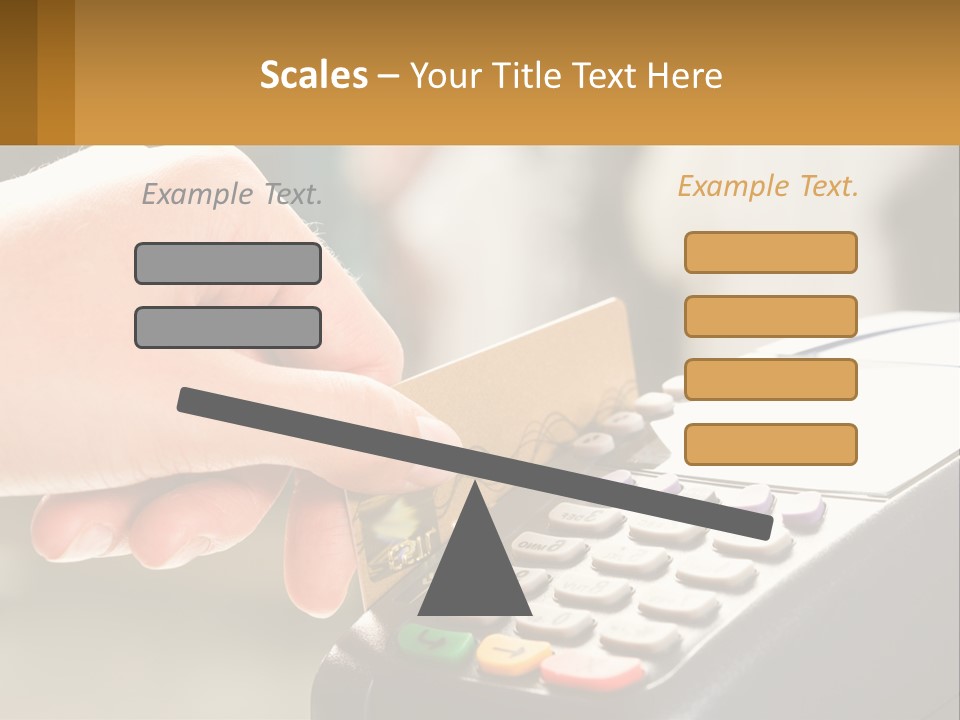 Payment By Card In The Terminal PowerPoint Template