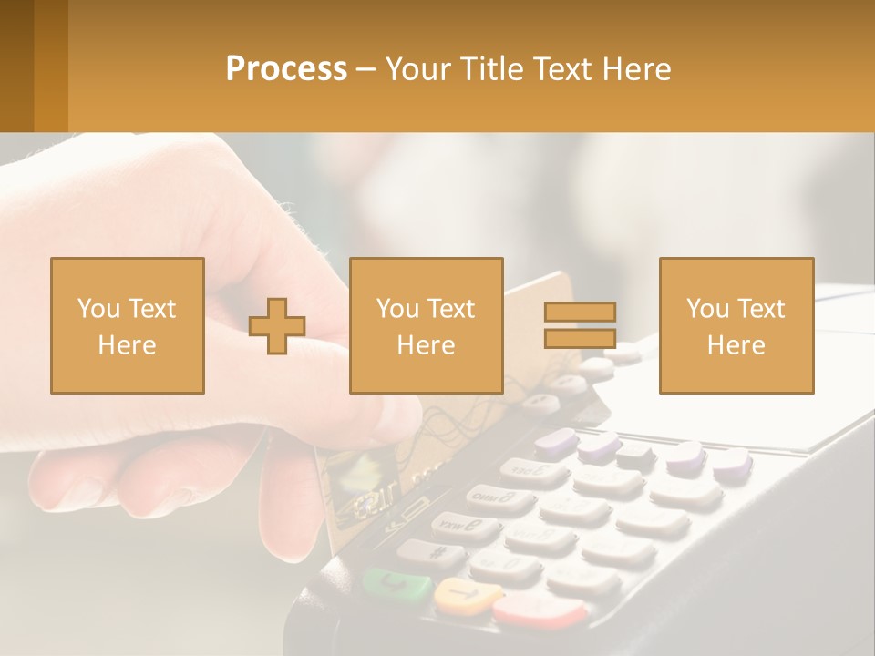 Payment By Card In The Terminal PowerPoint Template