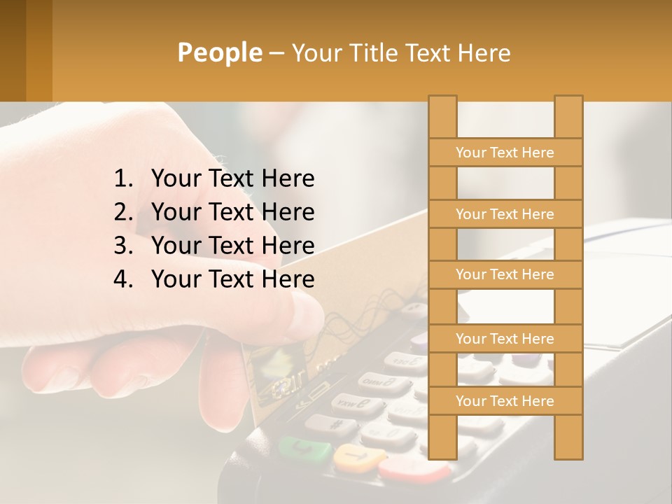Payment By Card In The Terminal PowerPoint Template