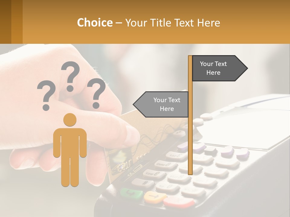 Payment By Card In The Terminal PowerPoint Template