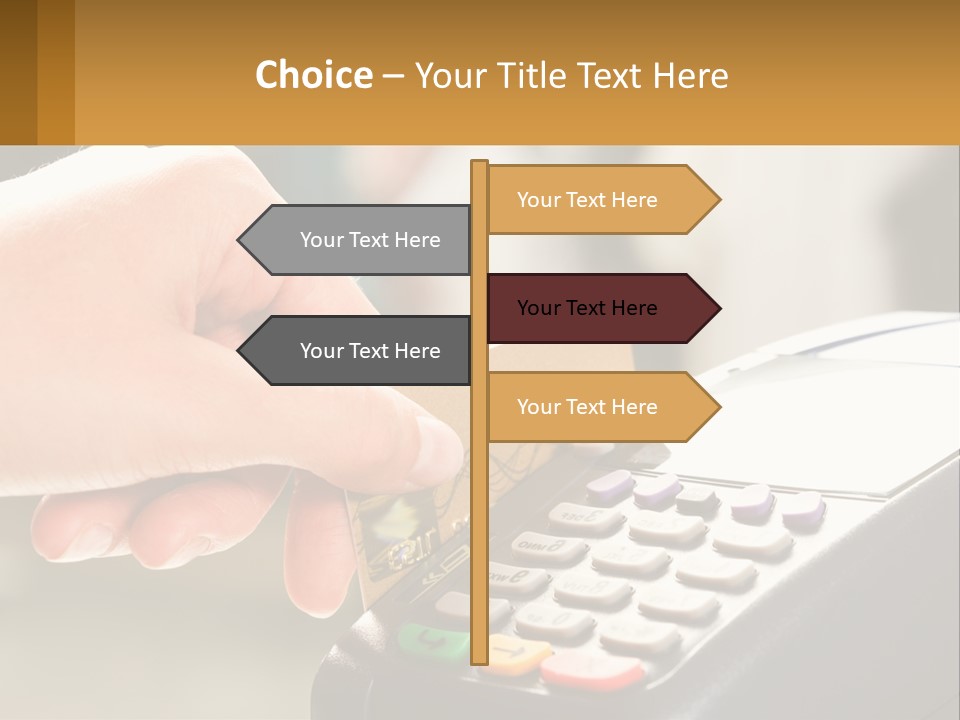 Payment By Card In The Terminal PowerPoint Template