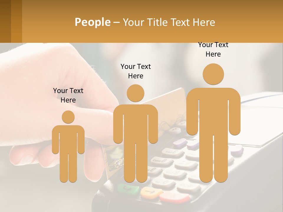 Payment By Card In The Terminal PowerPoint Template