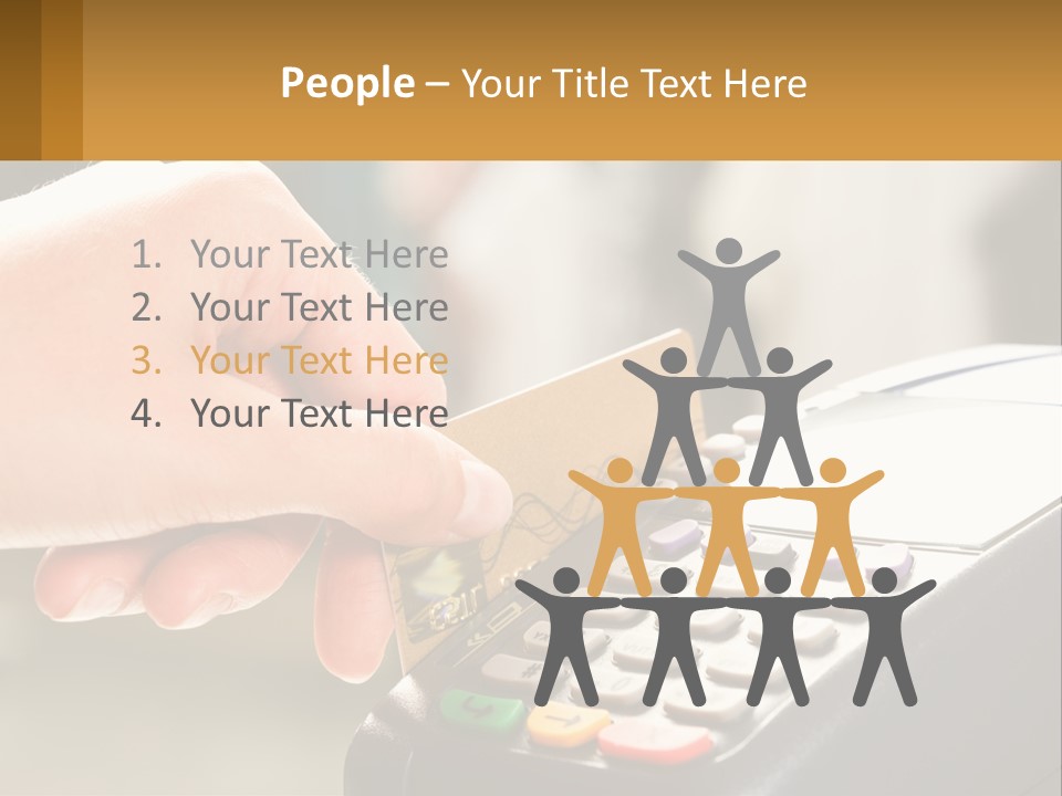 Payment By Card In The Terminal PowerPoint Template