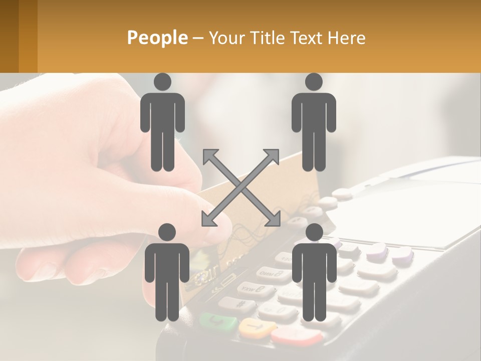 Payment By Card In The Terminal PowerPoint Template