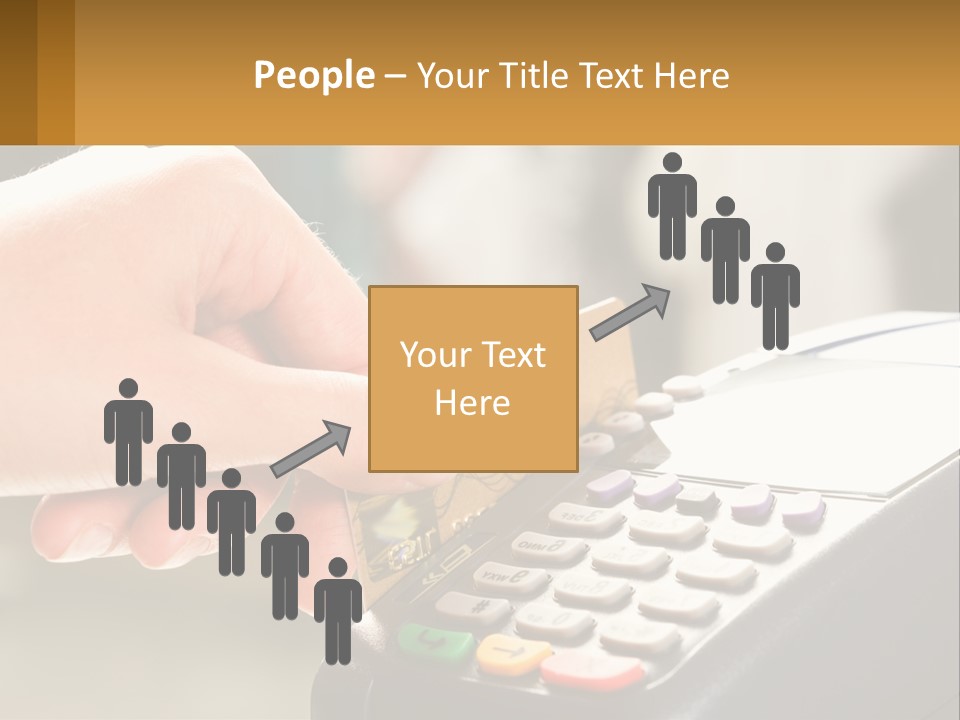 Payment By Card In The Terminal PowerPoint Template