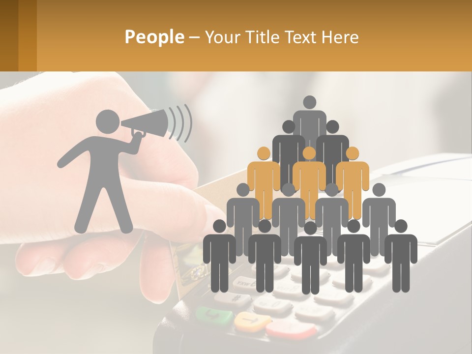 Payment By Card In The Terminal PowerPoint Template