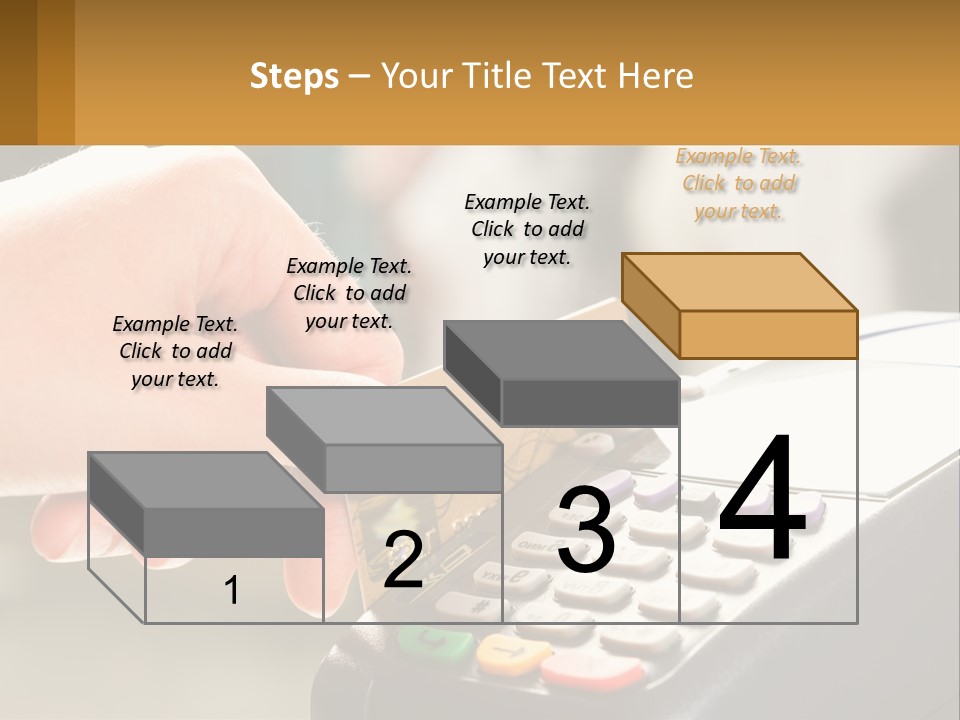 Payment By Card In The Terminal PowerPoint Template