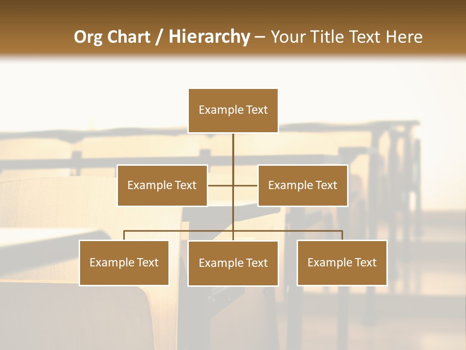School Desks PowerPoint Template