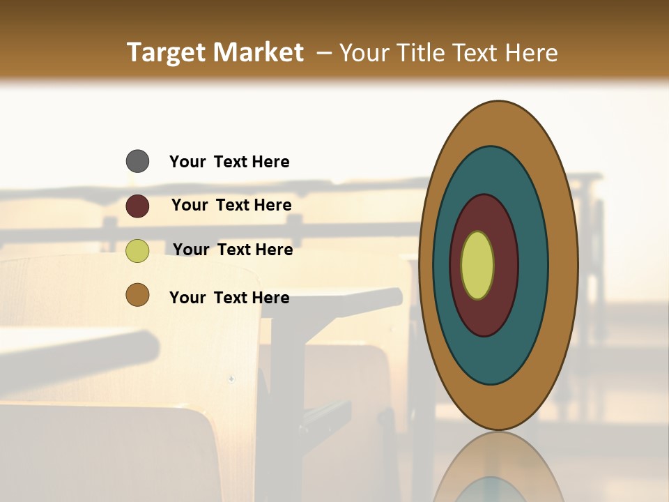 School Desks PowerPoint Template