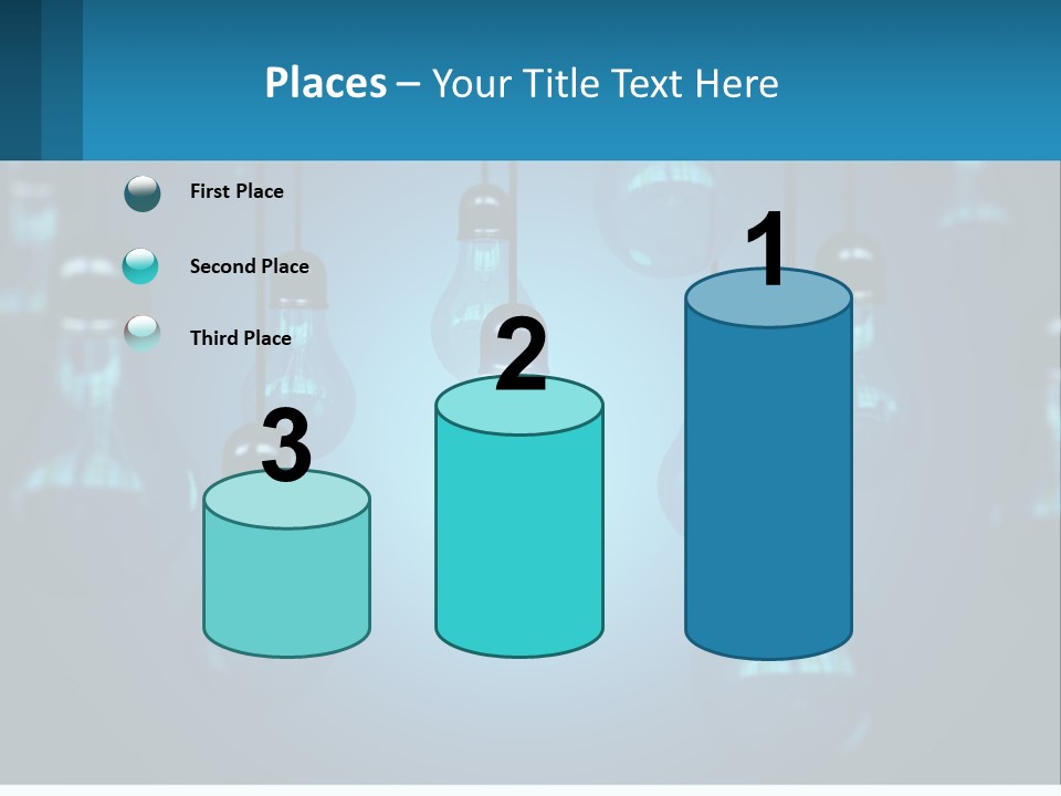 One Light Bulb Among Many PowerPoint Template