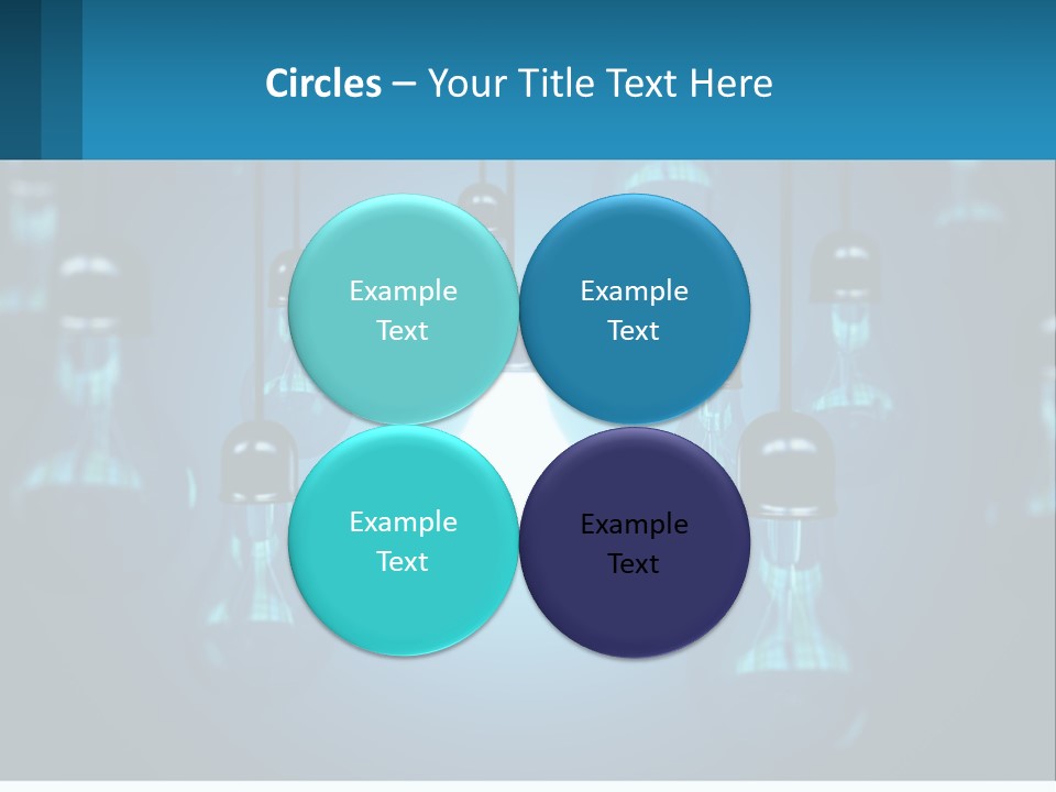 One Light Bulb Among Many PowerPoint Template