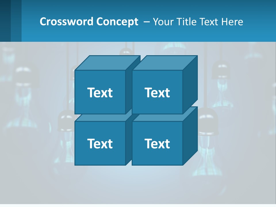 One Light Bulb Among Many PowerPoint Template