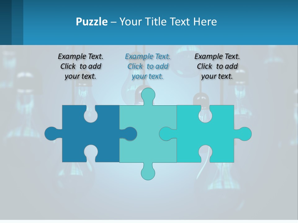 One Light Bulb Among Many PowerPoint Template