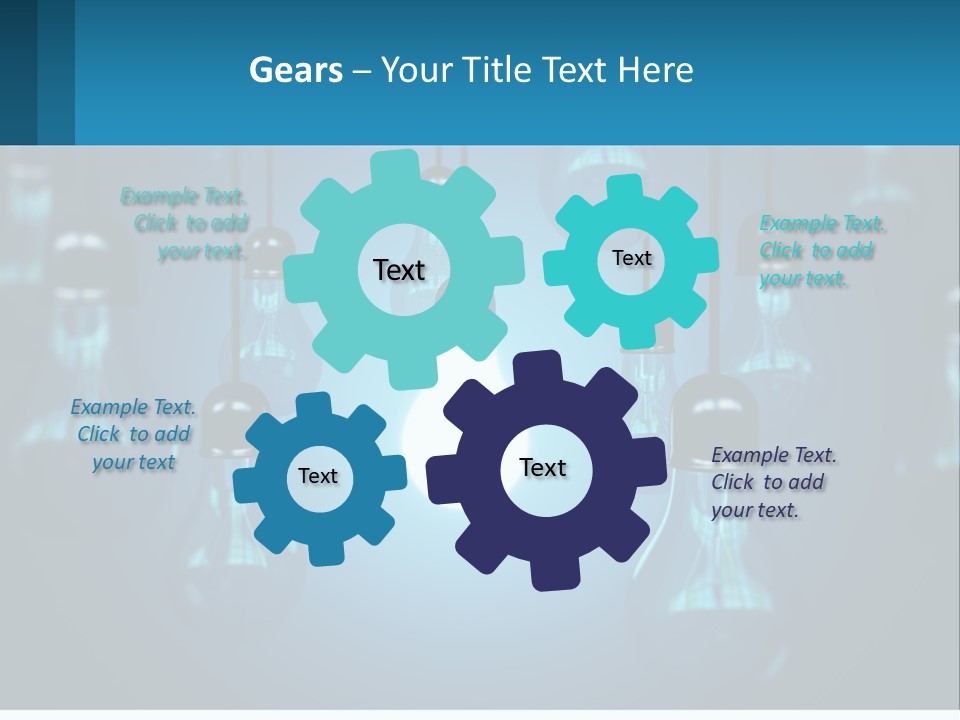 One Light Bulb Among Many PowerPoint Template