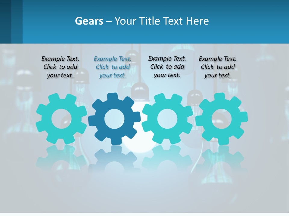 One Light Bulb Among Many PowerPoint Template