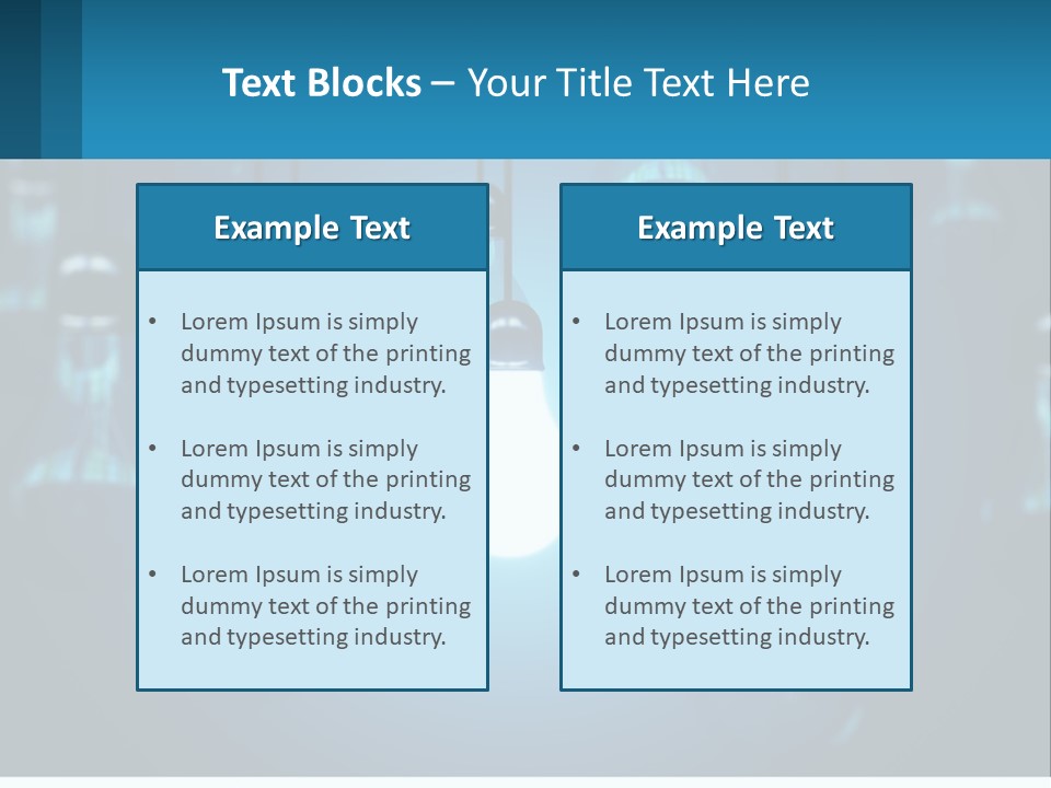 One Light Bulb Among Many PowerPoint Template