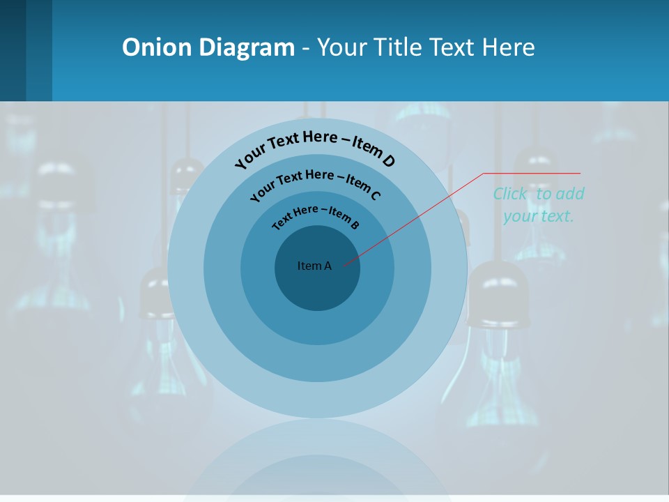One Light Bulb Among Many PowerPoint Template
