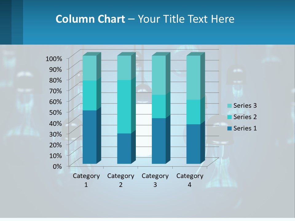One Light Bulb Among Many PowerPoint Template