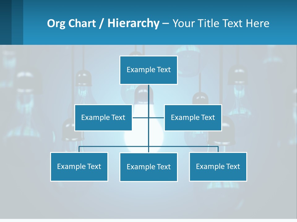 One Light Bulb Among Many PowerPoint Template