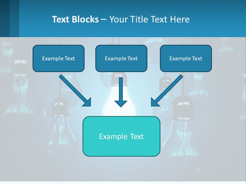 One Light Bulb Among Many PowerPoint Template