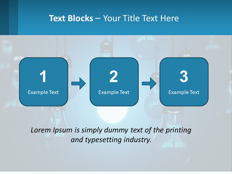 One Light Bulb Among Many PowerPoint Template