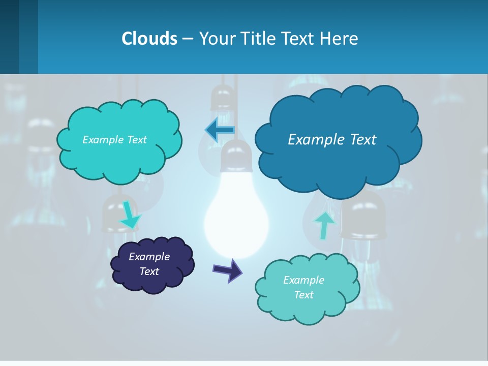 One Light Bulb Among Many PowerPoint Template