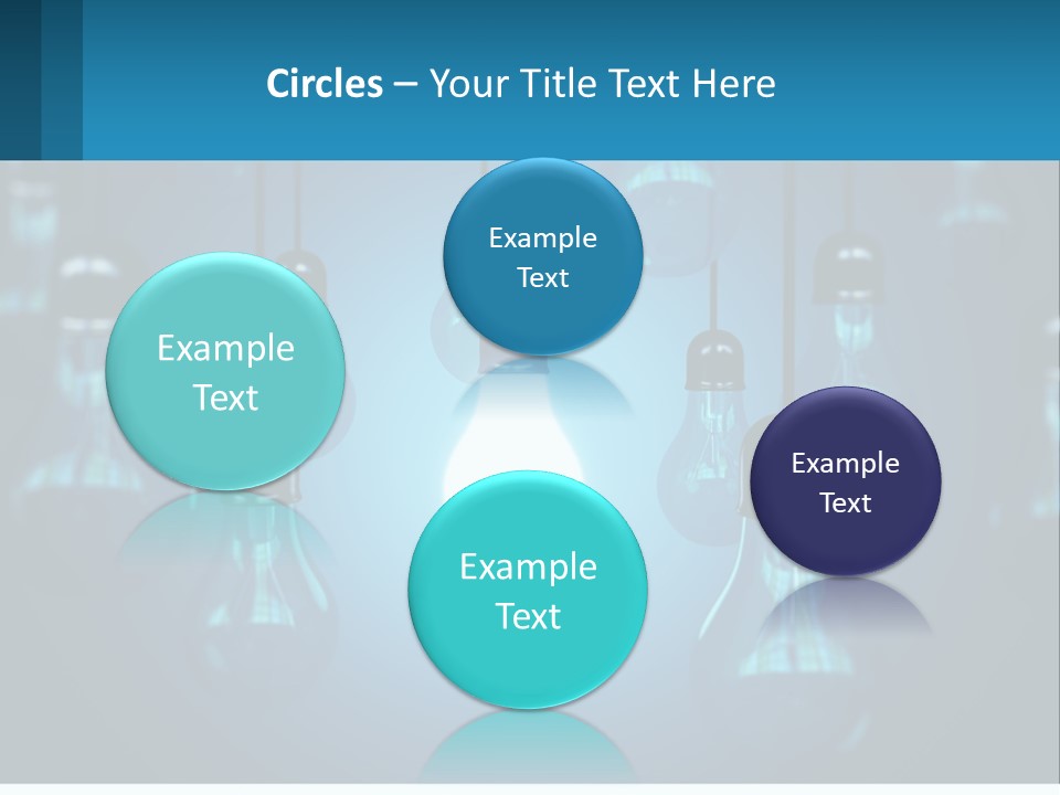 One Light Bulb Among Many PowerPoint Template