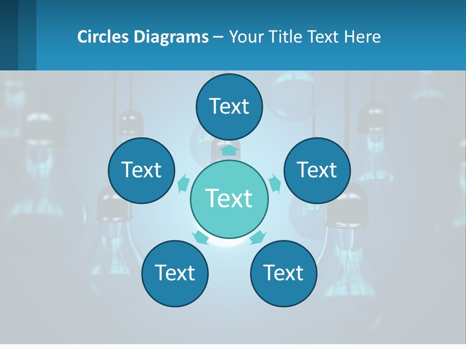 One Light Bulb Among Many PowerPoint Template