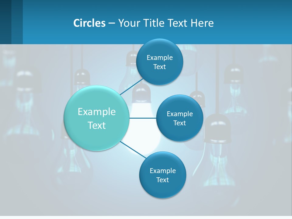 One Light Bulb Among Many PowerPoint Template