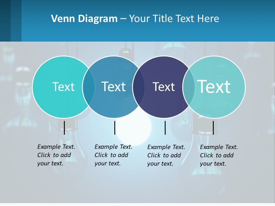 One Light Bulb Among Many PowerPoint Template