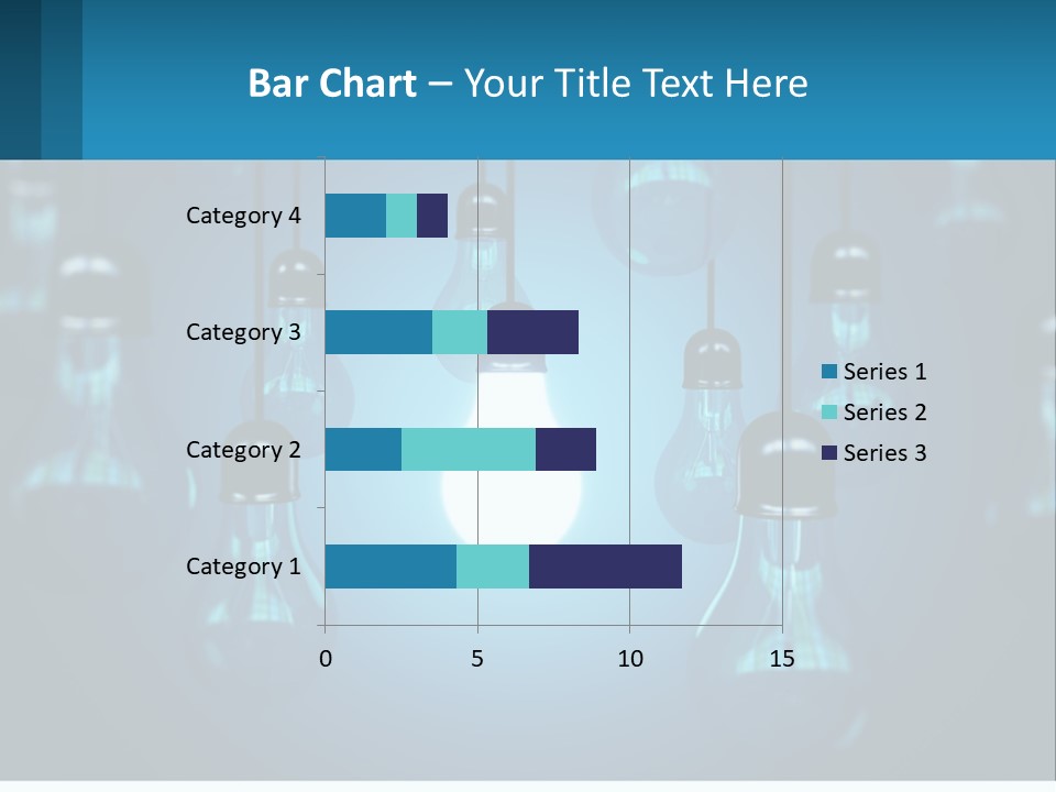 One Light Bulb Among Many PowerPoint Template