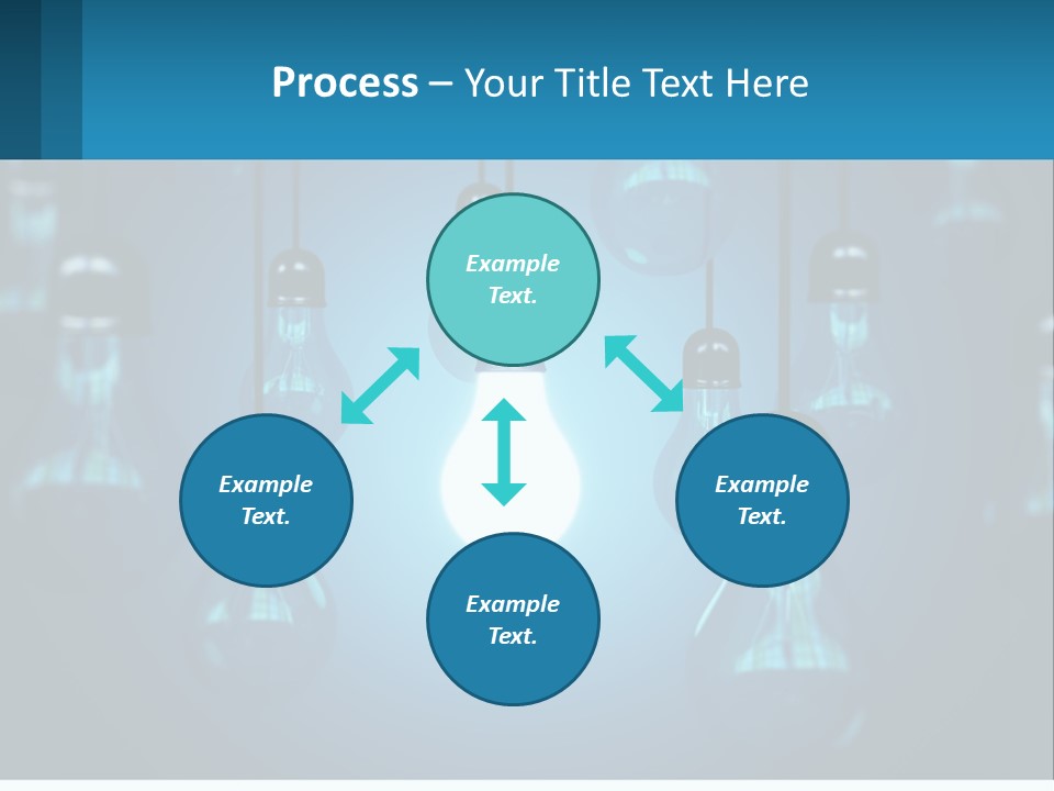 One Light Bulb Among Many PowerPoint Template