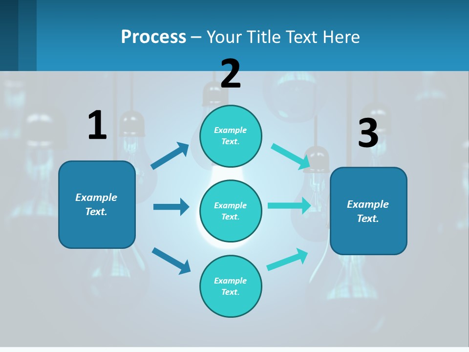 One Light Bulb Among Many PowerPoint Template