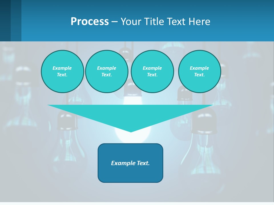 One Light Bulb Among Many PowerPoint Template