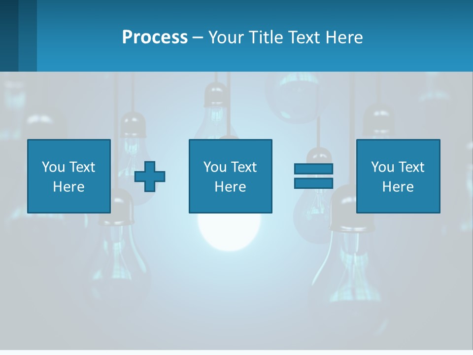 One Light Bulb Among Many PowerPoint Template
