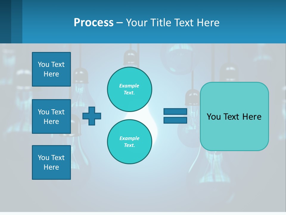One Light Bulb Among Many PowerPoint Template