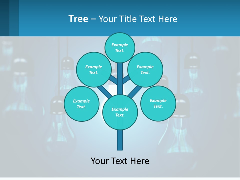 One Light Bulb Among Many PowerPoint Template