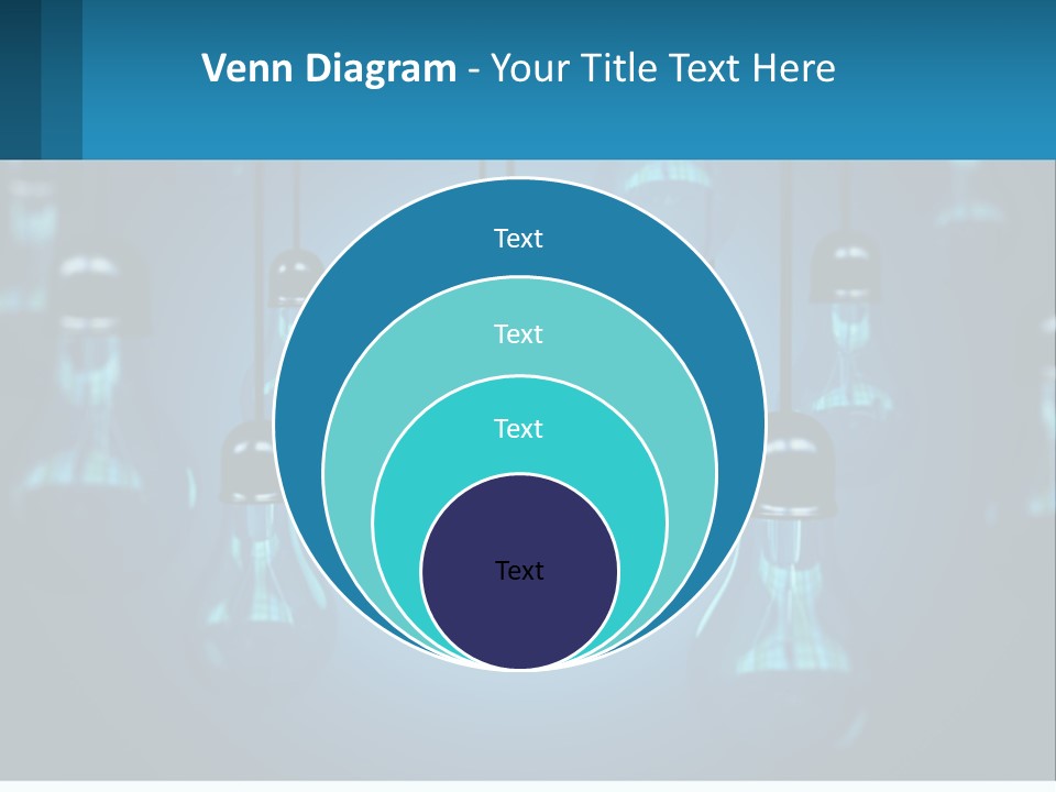One Light Bulb Among Many PowerPoint Template