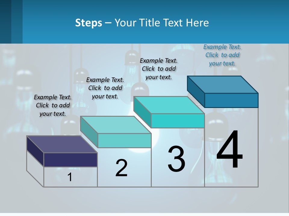One Light Bulb Among Many PowerPoint Template