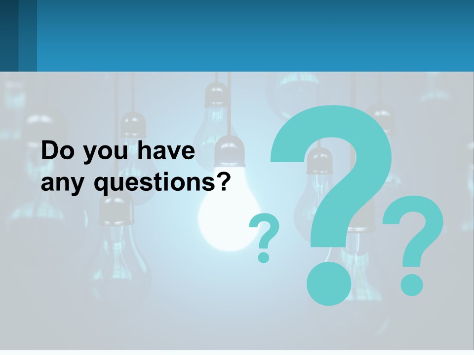 One Light Bulb Among Many PowerPoint Template