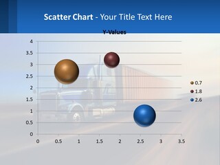 Truck With Container PowerPoint Template