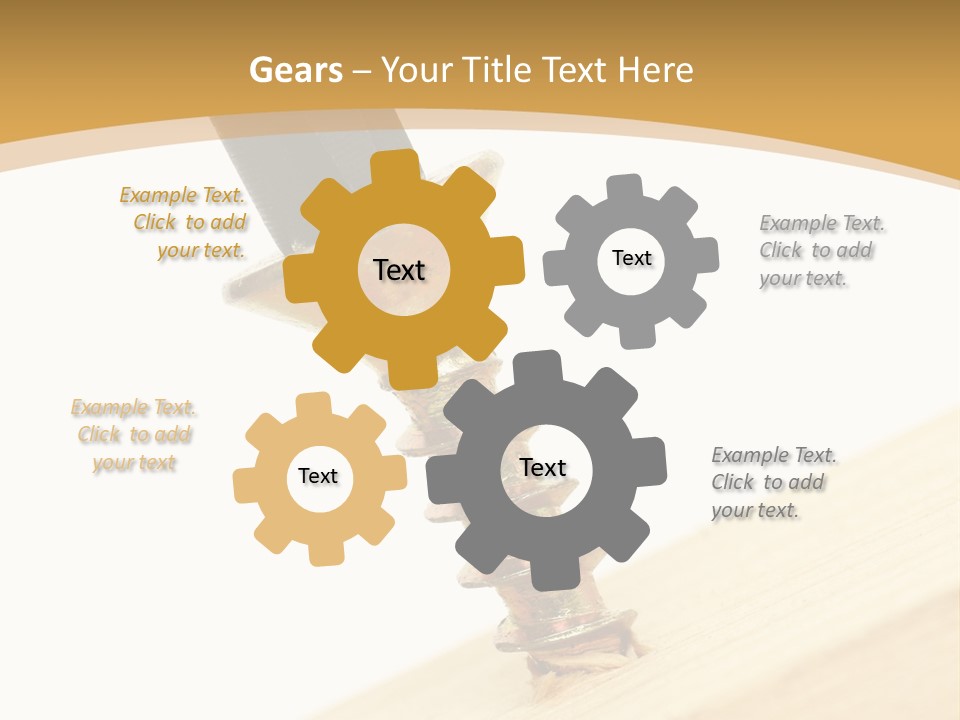 Tighten The Screw PowerPoint Template