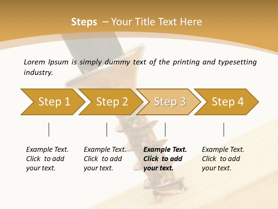 Tighten The Screw PowerPoint Template