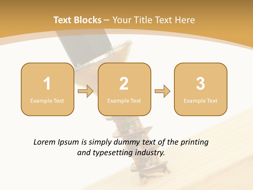 Tighten The Screw PowerPoint Template