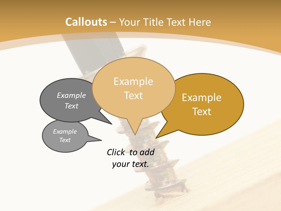 Tighten The Screw PowerPoint Template