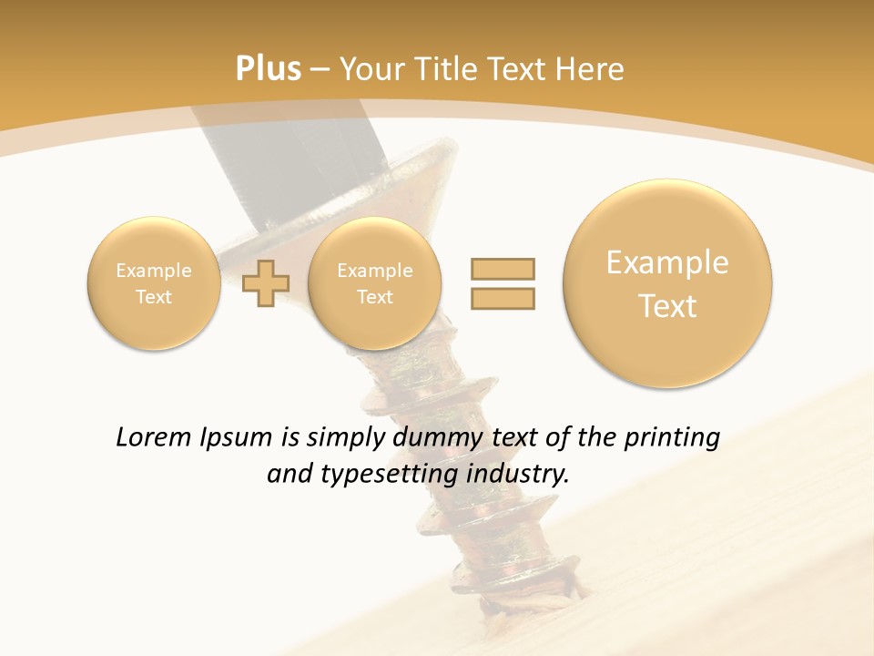 Tighten The Screw PowerPoint Template