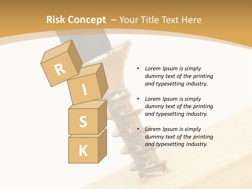 Tighten The Screw PowerPoint Template