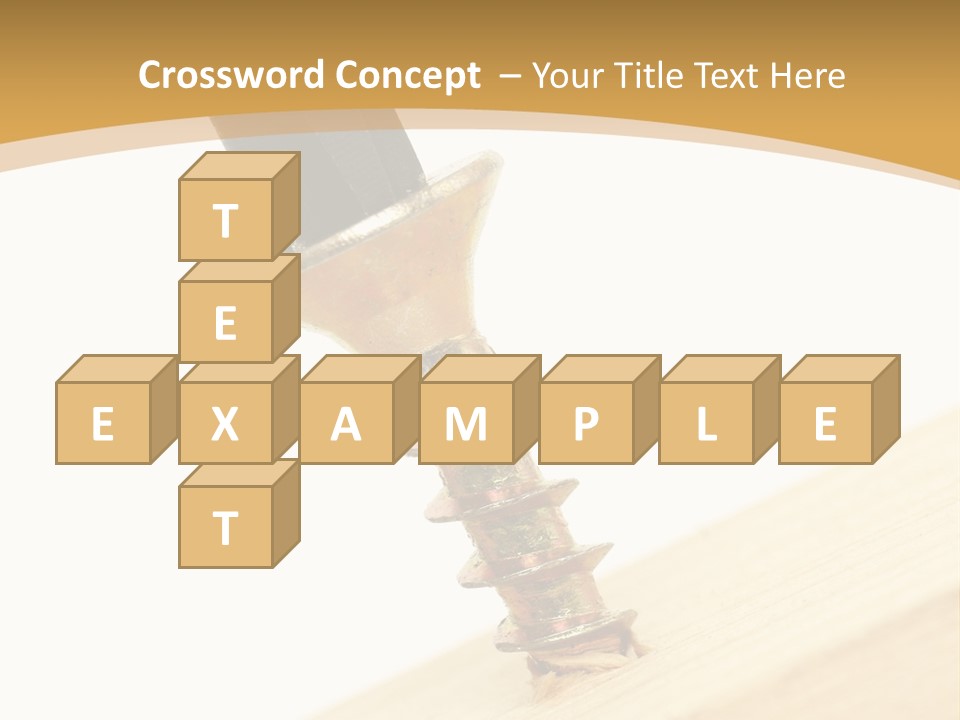 Tighten The Screw PowerPoint Template